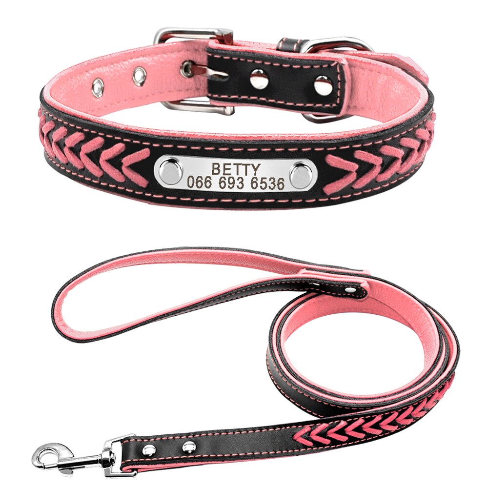 Collier pour Chien Personnalisé Modèle Tressé