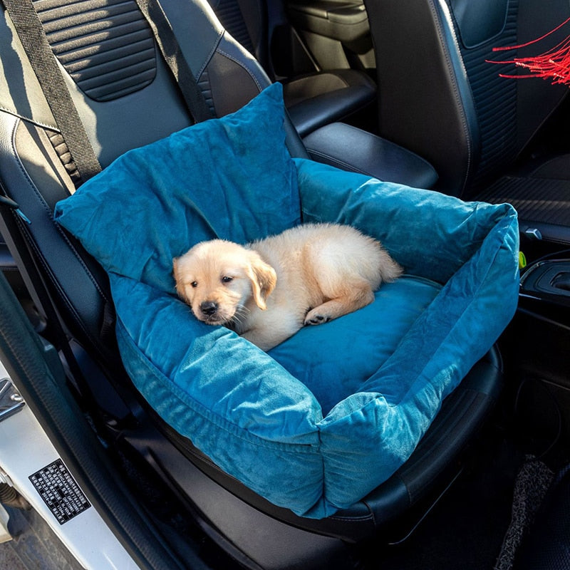 Yokee Siège de voiture pour chien - Console centrale - Accoudoir - Siège de  voyage pour petit chien - Laisse de sécurité lavable et durable - Siège de  voiture pour chiot (beige) : : Animalerie